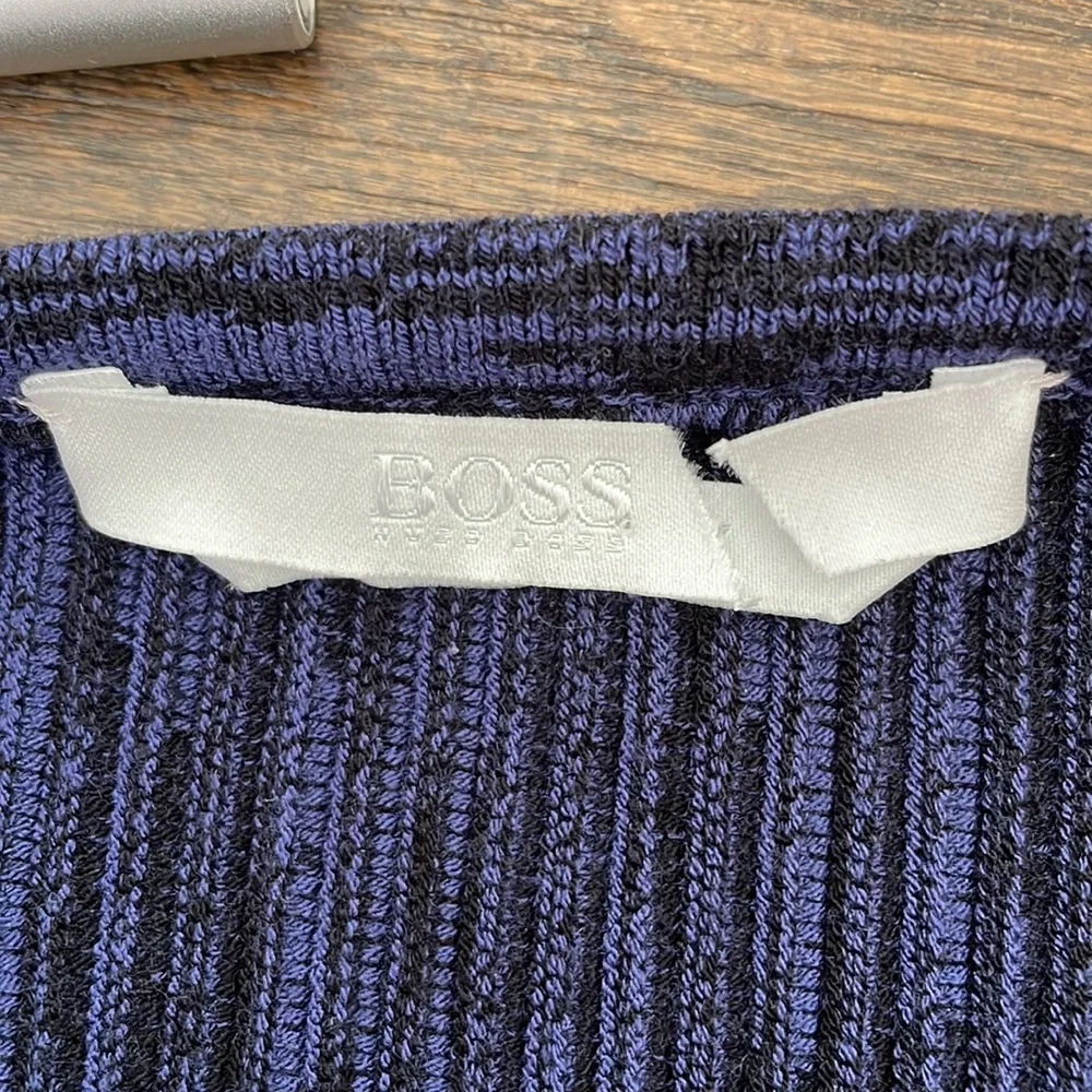 Hugo Boss Ribbed Long Cardigan Jacket - Picture 6 of 10